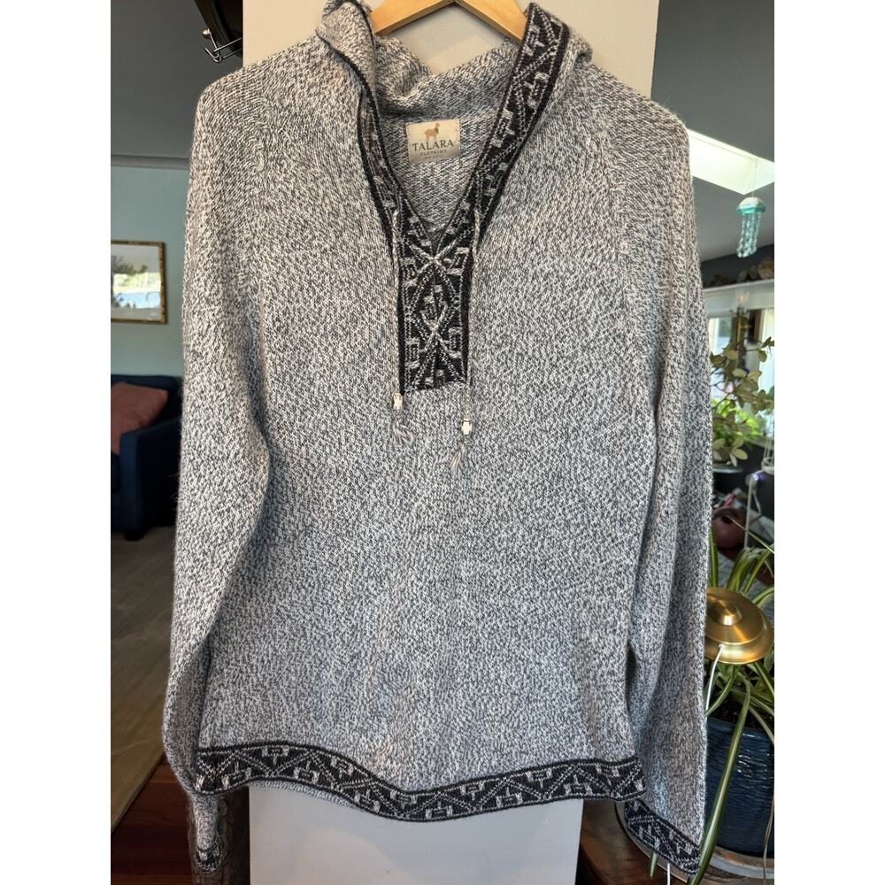 Talara Clothing XL Cotton Blend Sweater Baja Peruvian Style Tribal Boho Festival